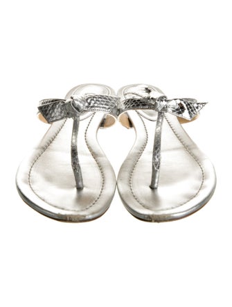 Alexandre Birman Leather Flip Flops