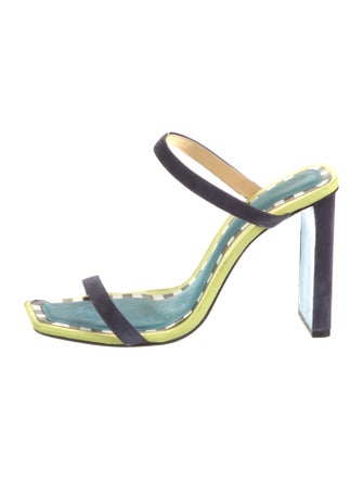 Alexandre Birman Suede Printed Slides