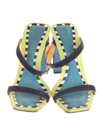 Alexandre Birman Suede Printed Slides