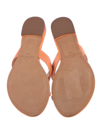 Alexandre Birman Leather Bow Accents Slides