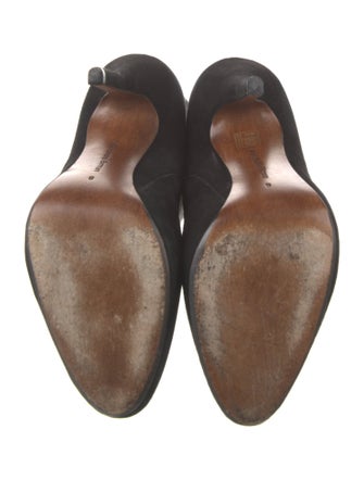 Alexandre Birman Suede Animal Print Lace-Up Boots