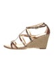 Alexandre Birman Snakeskin Animal Print Gladiator Sandals