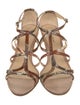 Alexandre Birman Snakeskin Animal Print Gladiator Sandals