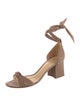 Alexandre Birman Suede Bow Accents Gladiator Sandals