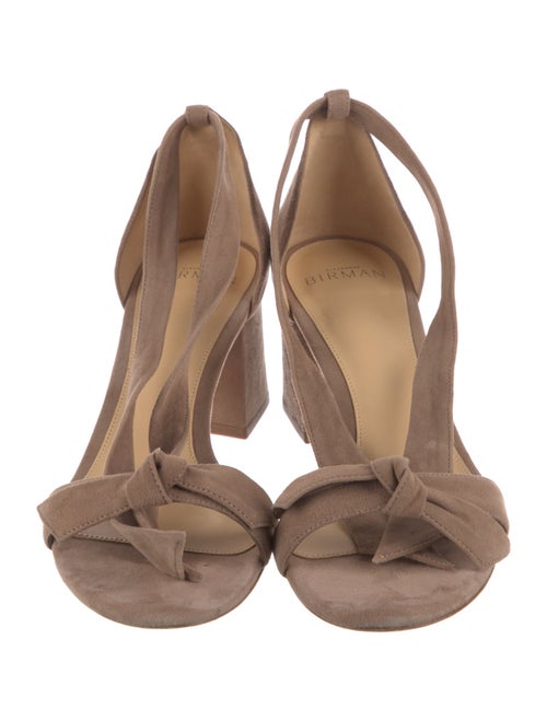 Alexandre Birman Suede Bow Accents Gladiator Sandals