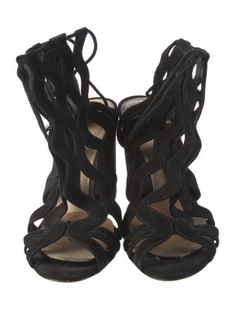 Alexandre Birman Suede Gladiator Sandals