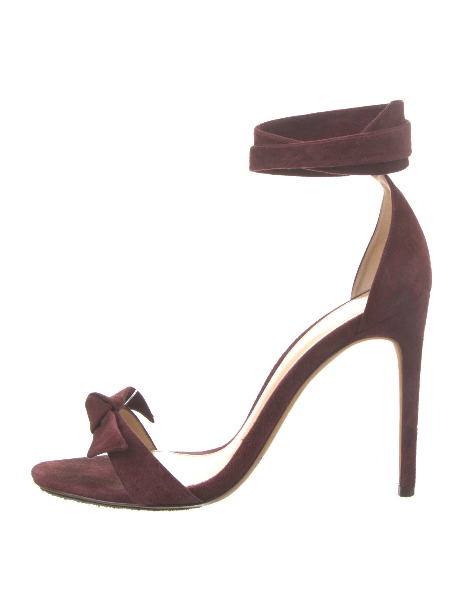 Alexandre Birman Suede Bow Accents Sandals