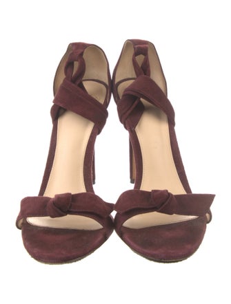 Alexandre Birman Suede Bow Accents Sandals