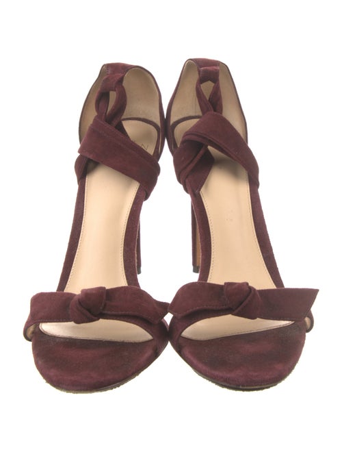 Alexandre Birman Suede Bow Accents Sandals