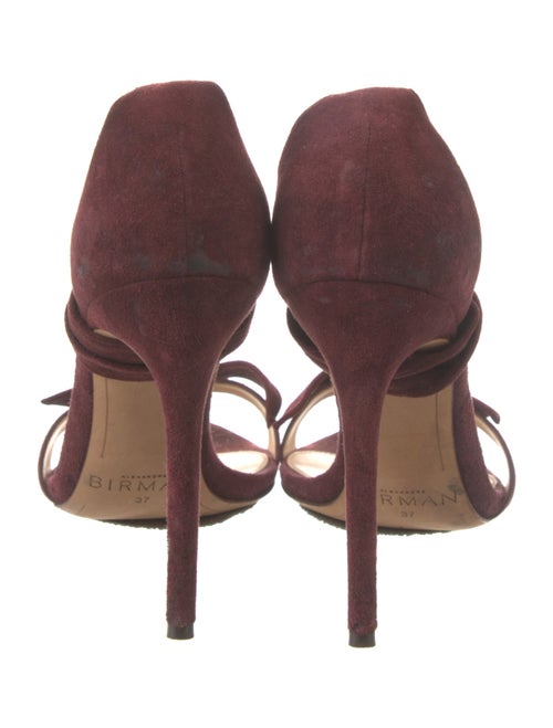 Alexandre Birman Suede Bow Accents Sandals
