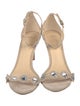 Alexandre Birman Suede Crystal Embellishments Sandals