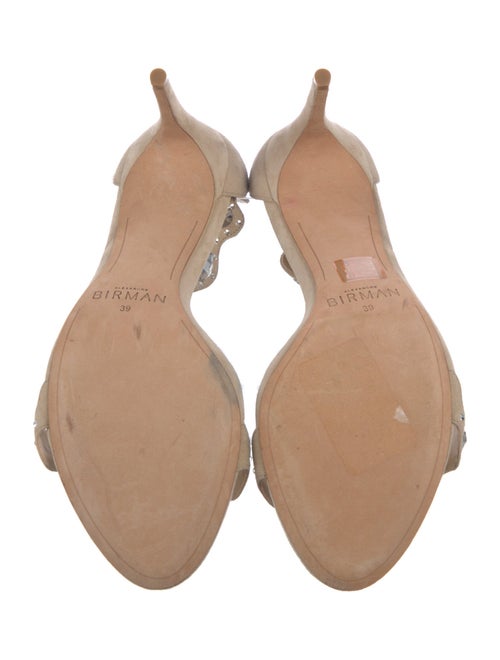 Alexandre Birman Suede Crystal Embellishments Sandals