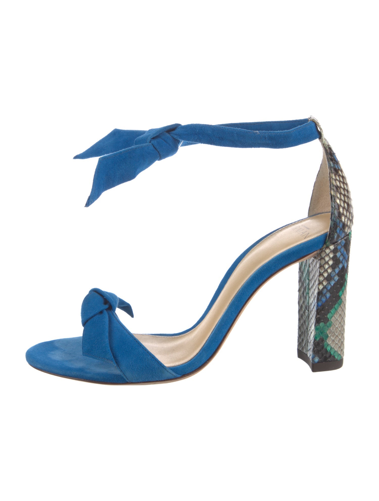 Alexandre Birman Suede Animal Print Sandals