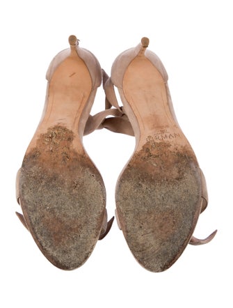 Alexandre Birman Suede Bow Accents Sandals