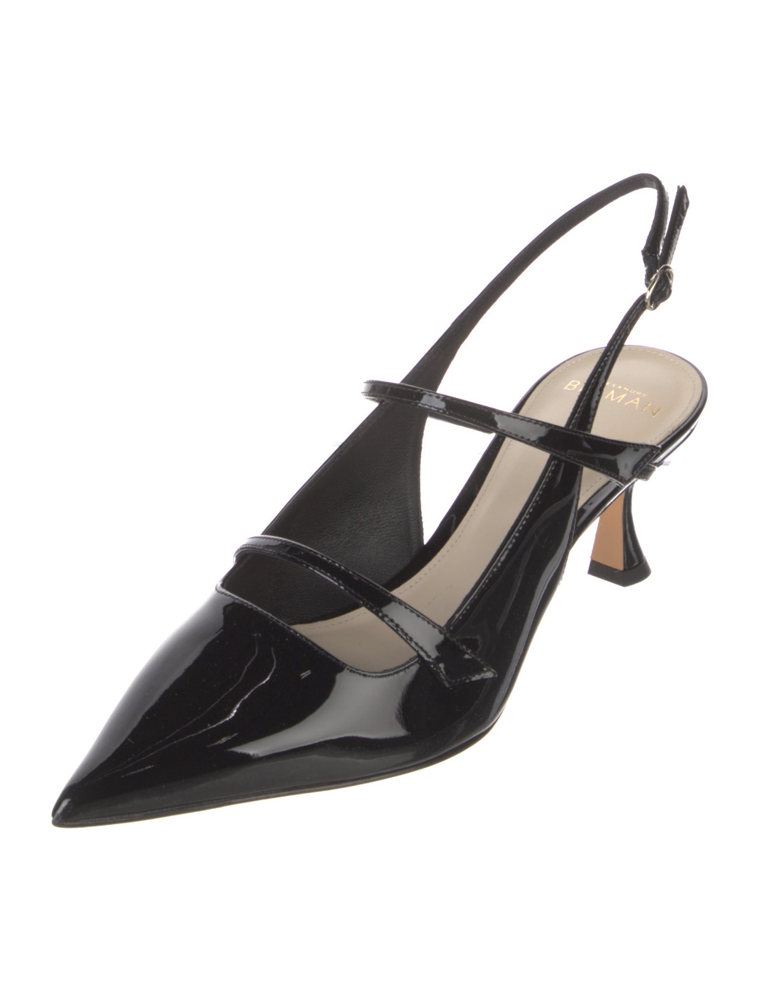 Alexandre Birman Patent Leather Slingback Pumps w/ Tags