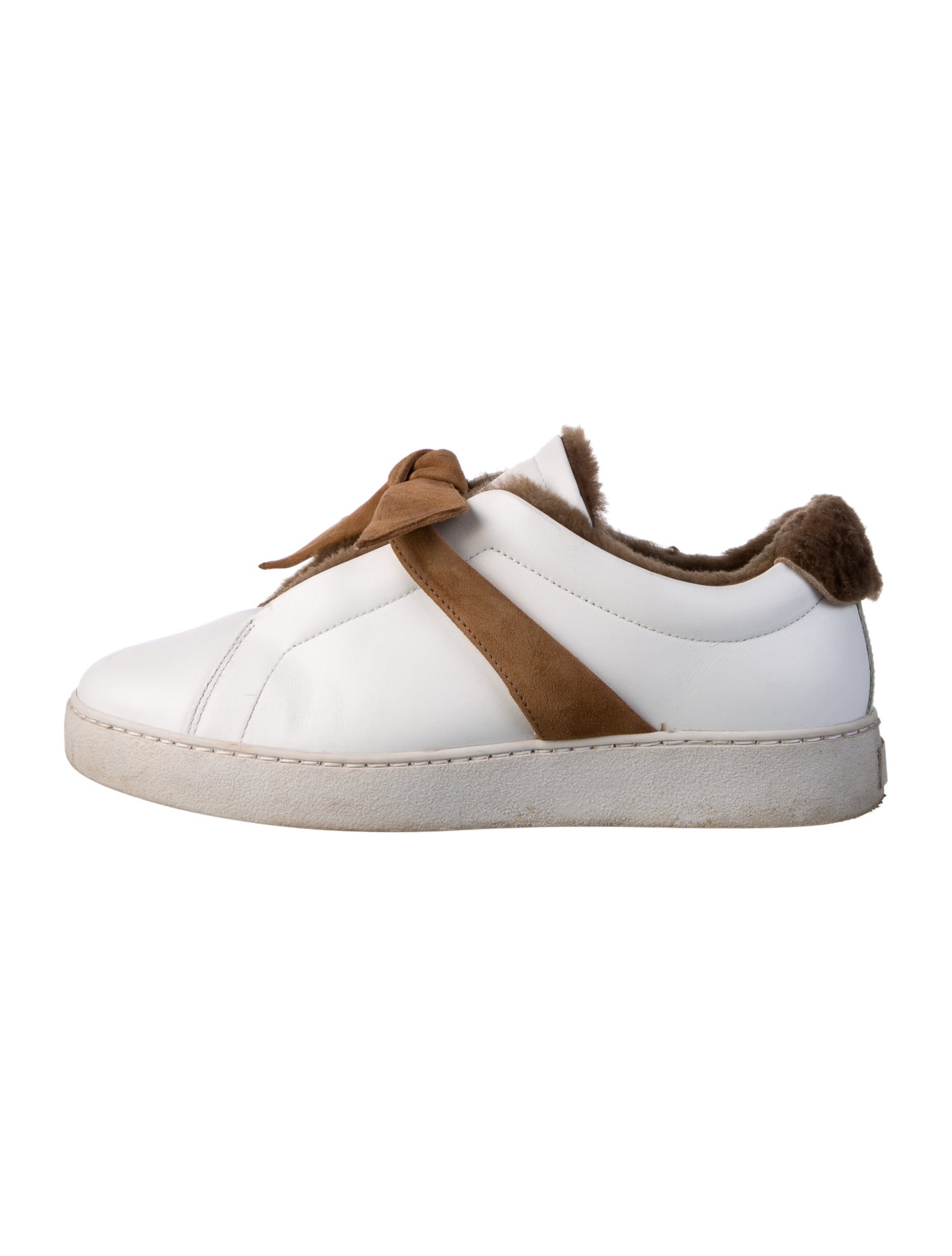 Alexandre Birman Leather Colorblock Pattern Sneakers