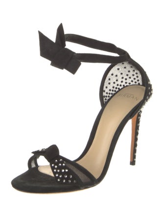 Alexandre Birman Suede Printed D'Orsay Pumps