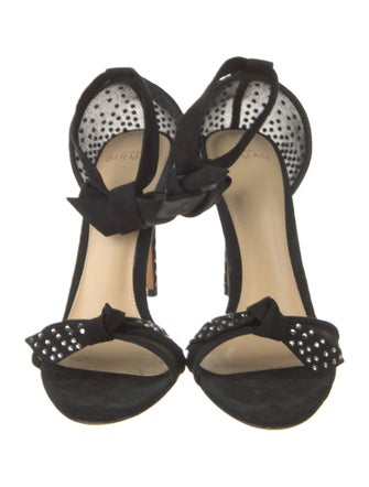 Alexandre Birman Suede Printed D'Orsay Pumps