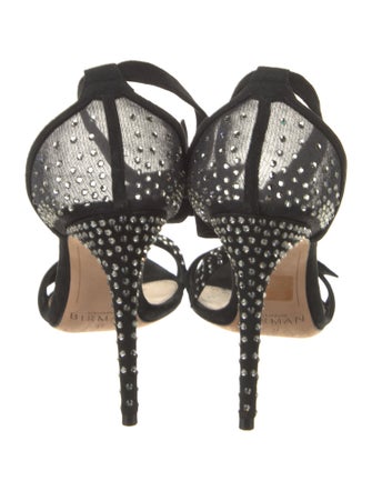 Alexandre Birman Suede Printed D'Orsay Pumps