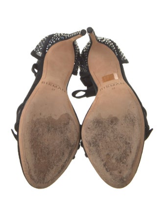 Alexandre Birman Suede Printed D'Orsay Pumps