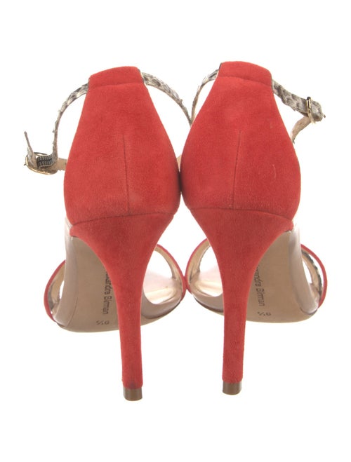 Alexandre Birman Suede Animal Print Sandals