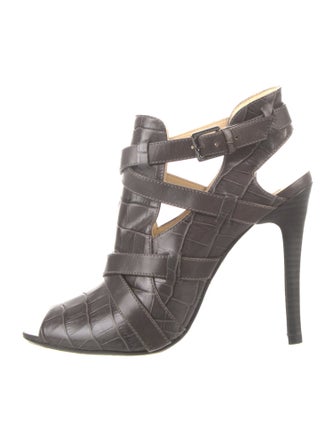 Alexandre Birman Leather T-Strap Pumps