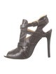 Alexandre Birman Leather T-Strap Pumps