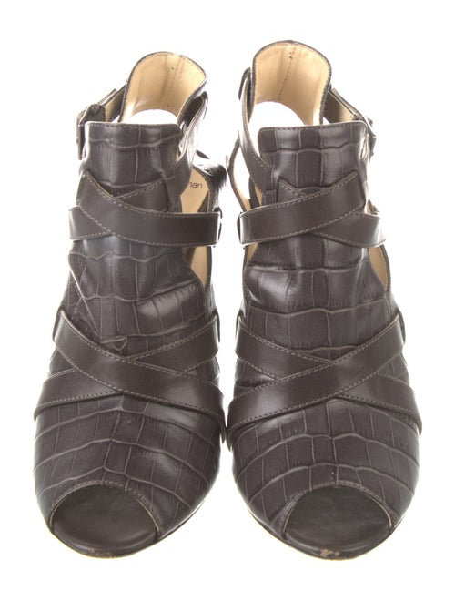 Alexandre Birman Leather T-Strap Pumps