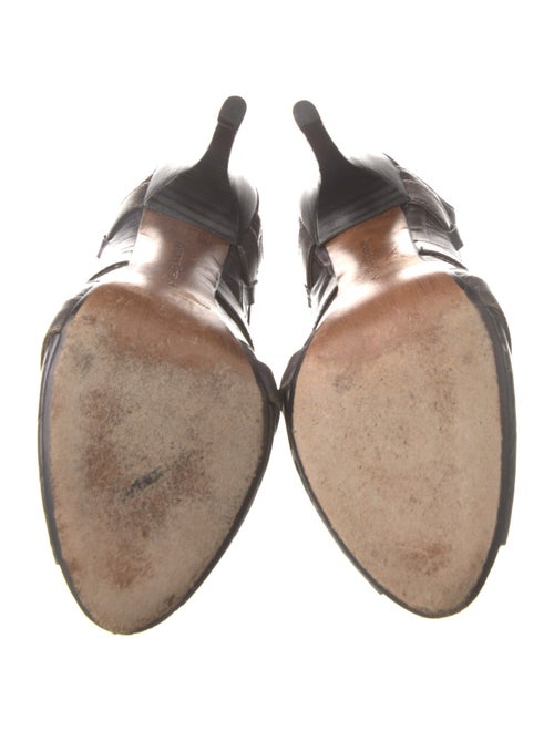 Alexandre Birman Leather T-Strap Pumps