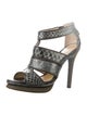 Alexandre Birman Snakeskin Animal Print T-Strap Pumps