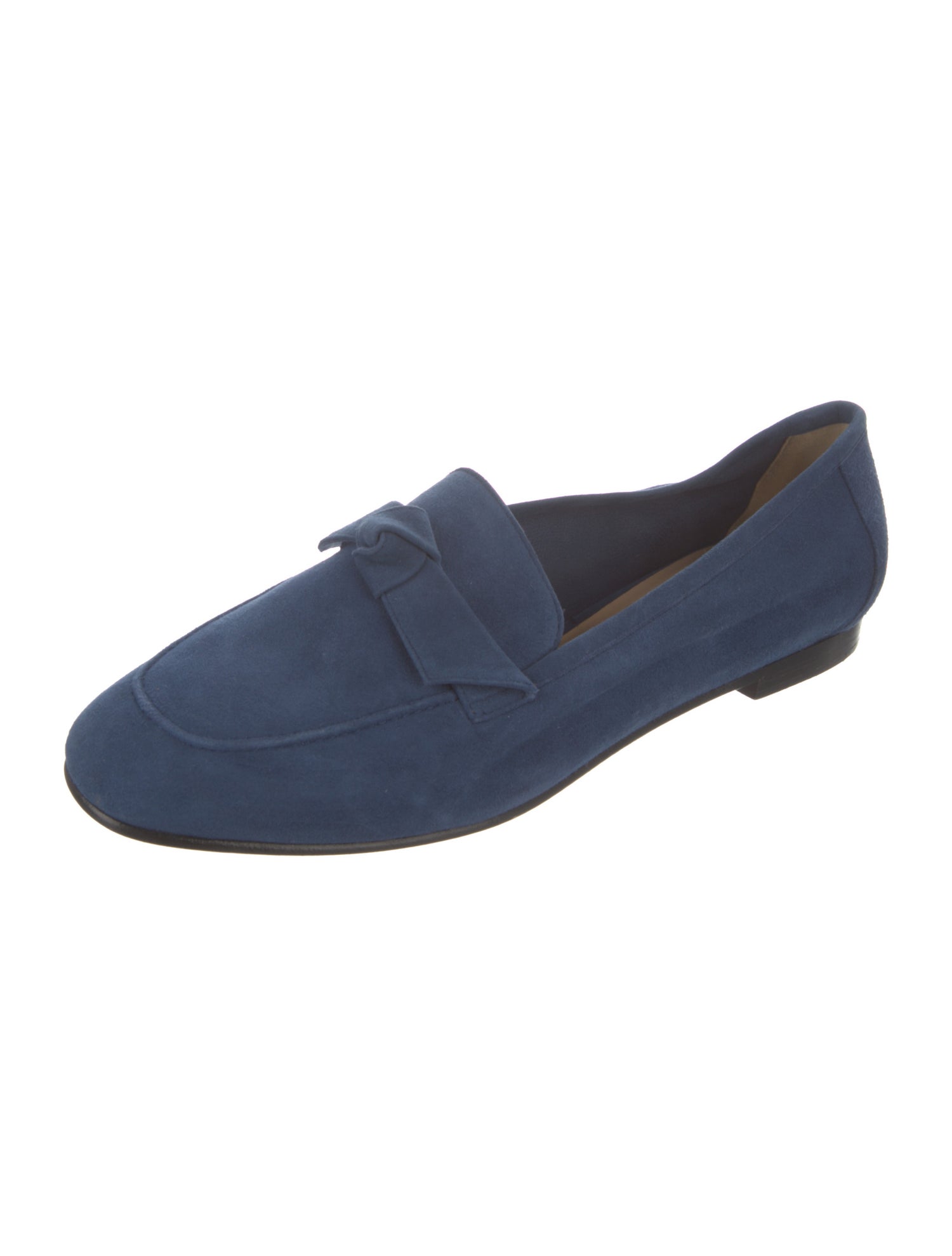 Alexandre Birman Suede Bow Accents Loafers