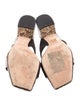 Alexandre Birman Leather Animal Print Slides