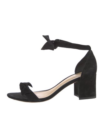 Alexandre Birman Suede Bow Accents Sandals
