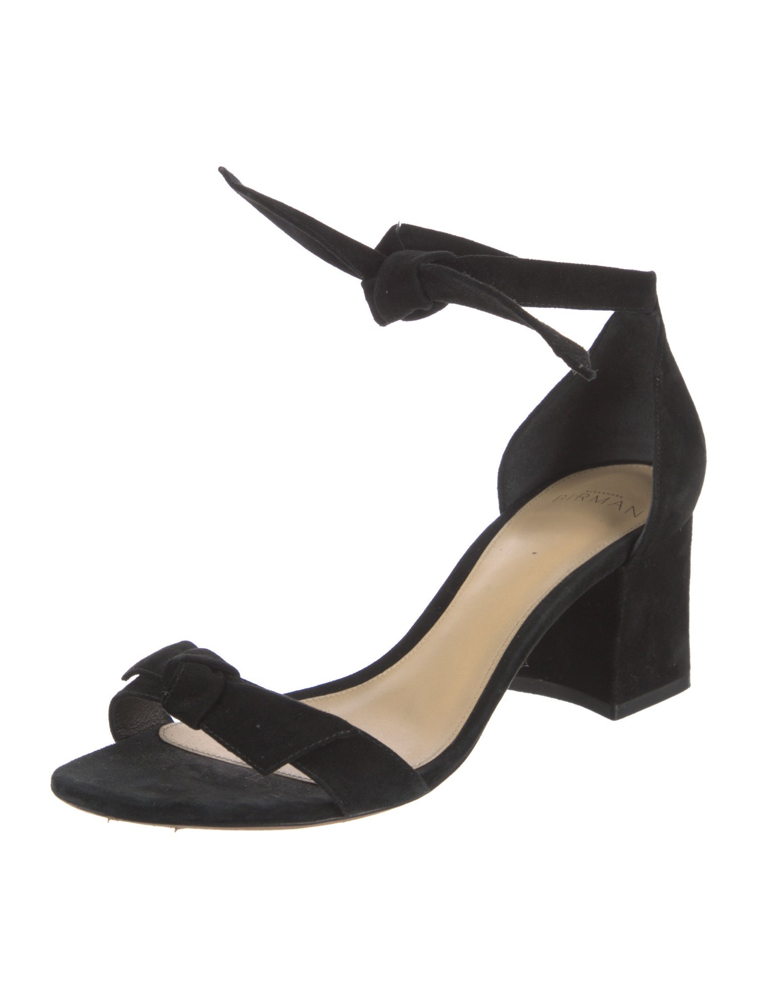 Alexandre Birman Suede Bow Accents Sandals