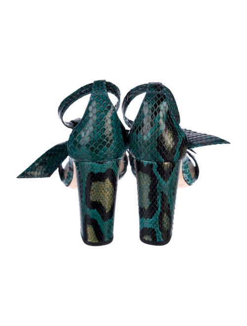 Alexandre Birman Snakeskin Animal Print Sandals