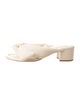 Alexandre Birman Leather Bow Accents Slides