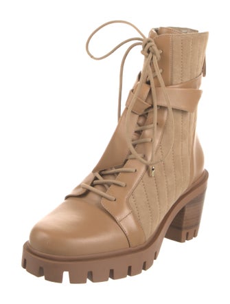 Alexandre Birman Leather Combat Boots