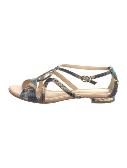Alexandre Birman Snakeskin Animal Print Sandals