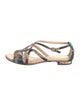 Alexandre Birman Snakeskin Animal Print Sandals