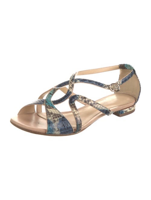 Alexandre Birman Snakeskin Animal Print Sandals