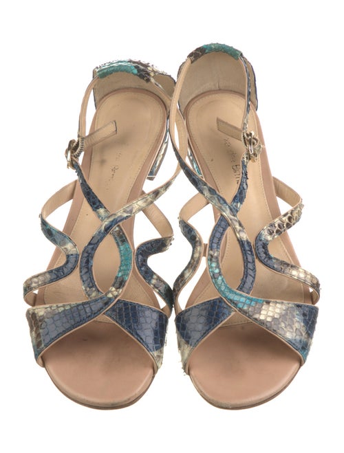 Alexandre Birman Snakeskin Animal Print Sandals