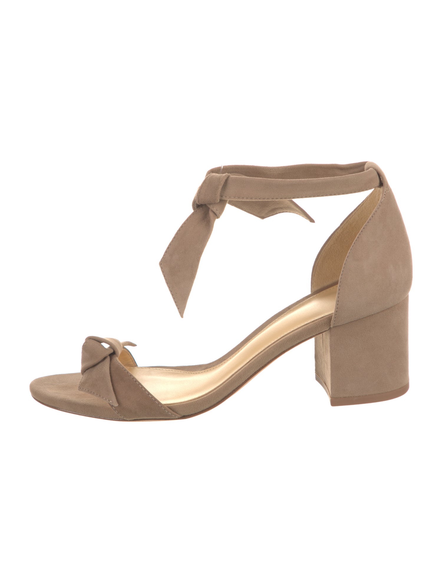 Alexandre Birman Suede Bow Accents Sandals