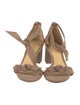 Alexandre Birman Suede Bow Accents Sandals