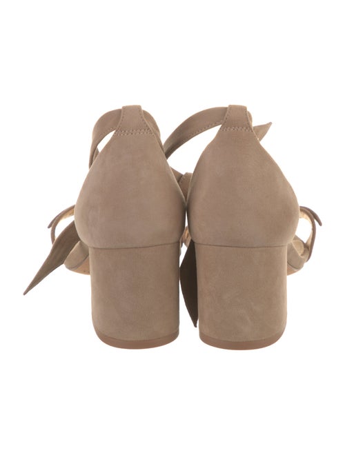 Alexandre Birman Suede Bow Accents Sandals