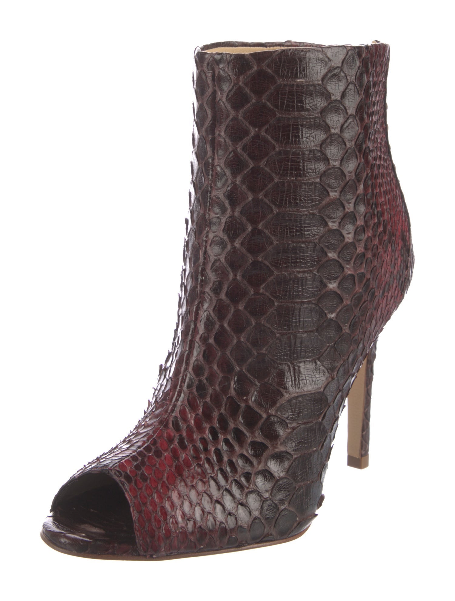 Alexandre Birman Snakeskin Animal Print Boots