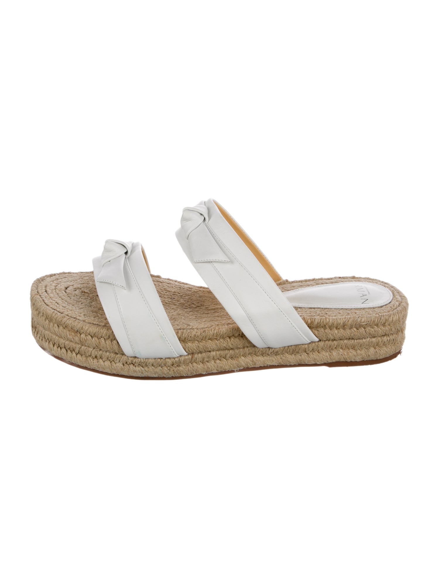 Alexandre Birman Leather Colorblock Pattern Espadrilles