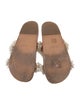 Alexandre Birman Faux Pearl Accents Leather Slides