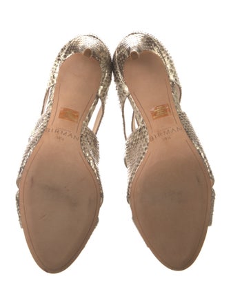 Alexandre Birman Snakeskin Animal Print Pumps