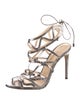 Alexandre Birman Python Animal Print Sandals