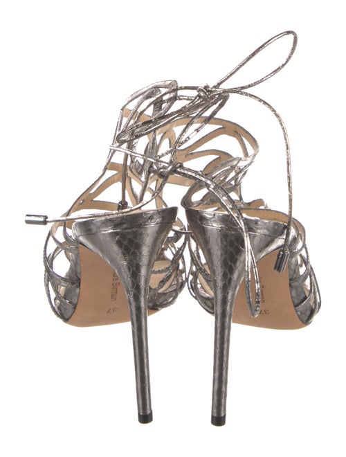 Alexandre Birman Python Animal Print Sandals